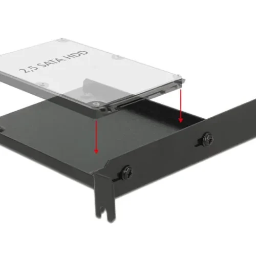 Alternative view of Поставка/Брекет DeLock, За монтиране на 2.5" SSD/диск в PCI слот