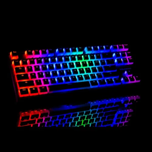 MODECOM Mechanical keyboard RGB Pudding edition черен