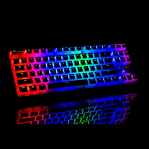 MODECOM Mechanical keyboard RGB wiчервен бял PUDDING EDITION