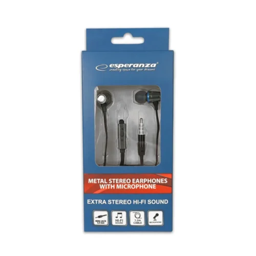 Alternative view of Esperanza EARPHONES WITH MICROPHONE