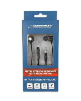 Alternative view of Esperanza EARPHONES WITH MICROPHONE