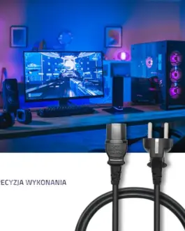 Alternative view of Qoltec Power caable SCHUKO C13 2.5m