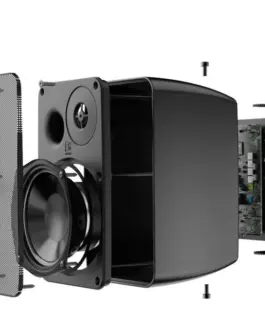 Alternative view of AUDAC 2-Way Stereo active speaker system 2x40W