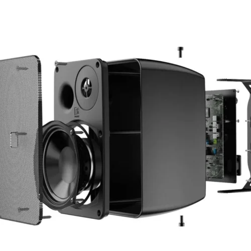 Alternative view of AUDAC 2-Way Stereo active speaker system 2x40W
