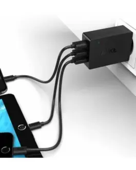 Alternative view of AUKEY AUKEY PA-T14 Wall Charg er 3xUSB Quick Charge 3