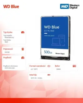 Alternative view of Western Digital HDD син 500GB 2,5 16MB SATAIII/5400rpm