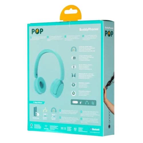 Buddy Phones Hedphones Pop turkus
