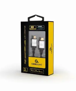 Gembird кабел HDMI high speed with ethernet Select Plus 2m