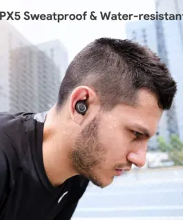 AUKEY EP-T10 Dark сив Premium True Wireless Bluetooth Earbuds | IPX5 | A2DP | AVRCP | HFP | HSP | SBC | AAC | 88dB |