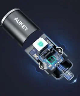 Alternative view of AUKEY AUKEY CC-A4 Mini alumin ium fast зарядно за кола US