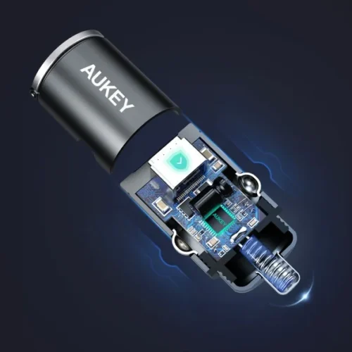 Alternative view of AUKEY AUKEY CC-A4 Mini alumin ium fast зарядно за кола US