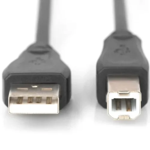 Alternative view of Digitus кабел за връзка USB 2.0 HighSpeed Type USB A/USB B M/M черен 1,8m