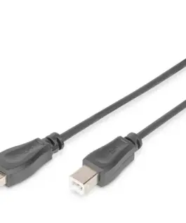 Digitus кабел за връзка USB 2.0 HighSpeed Type USB A/USB B M/M черен 18m