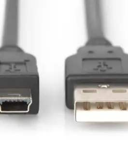 Alternative view of Digitus USB2.0 кабел 1m USB A/miniUSB B (5p) M/M