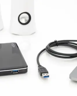 Alternative view of Digitus кабел за връзка USB 3.1 Gen.2 SuperSpeed + 10Gbps USB Type C / USB A M / M, Power Delivery черен 1m