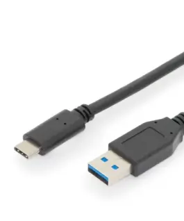 Digitus кабел за връзка USB 3.1 Gen.2 SuperSpeed + 10Gbps USB Type C / USB A M / M Power Delivery черен