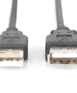 Alternative view of Digitus удължителен кабел USB 2.0 High Speed Type USB A/USB A/Z черен 5,0m