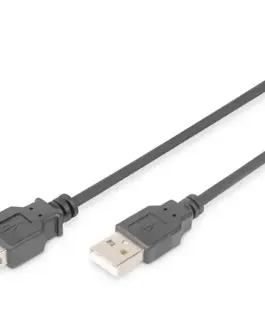 Digitus удължителен кабел USB 2.0 High Speed Type USB A/USB A/Z черен 50m