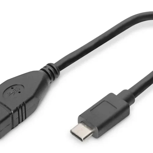 Digitus кабел адаптер USB 3.0 SuperSpeed OTG Typ USB C/USB A M/F черен 015m