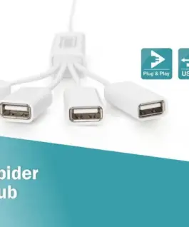 Digitus USB2.0 кабел Hub 4xUSB A /F – 1xUSB A/M passive