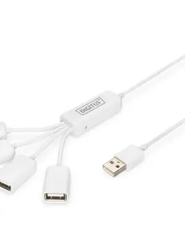 Digitus USB2.0 кабел Hub 4xUSB A /F - 1xUSB A/M passive