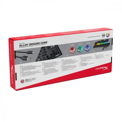 HyperX Keyboard Alloy Origins Core aqua switch