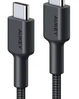AUKEY CB-CC03 OEM ultra fast nylon Quick Charge USB C - USB C | 0.3m | 5Gbps | 60W PD | 20V
