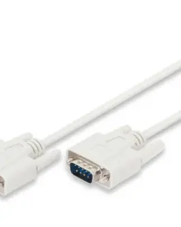 Digitus RS232 кабел за връзка 1: 1 type DSUB9 / DSUB9 M / M бежов 2m