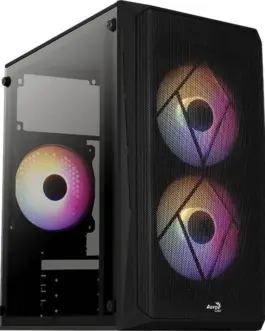 AeroCool CS-107 черен ARGB USB 3.0 Mini Tower