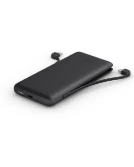 Belkin външна батерия 10 000mAh with кабели USB-C/LTG черен