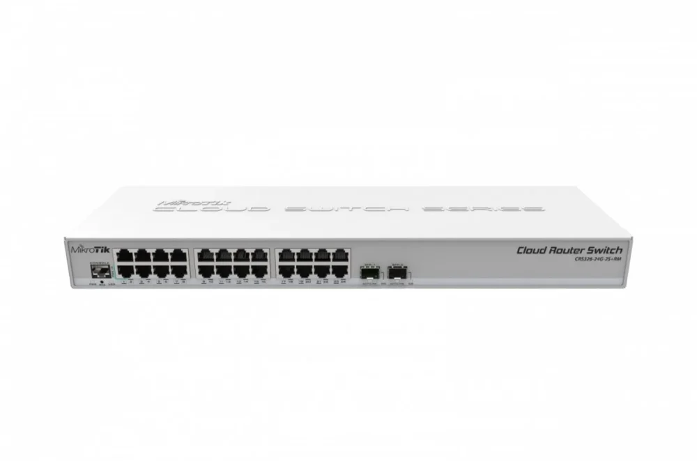 Mikrotik MikroTik Switch24xGbE 2 xSFP+CRS326-24G-2S+RM-M