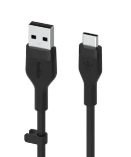 Alternative view of Belkin кабел BoostCharge USB-A/USB-C silicone 1m, черен