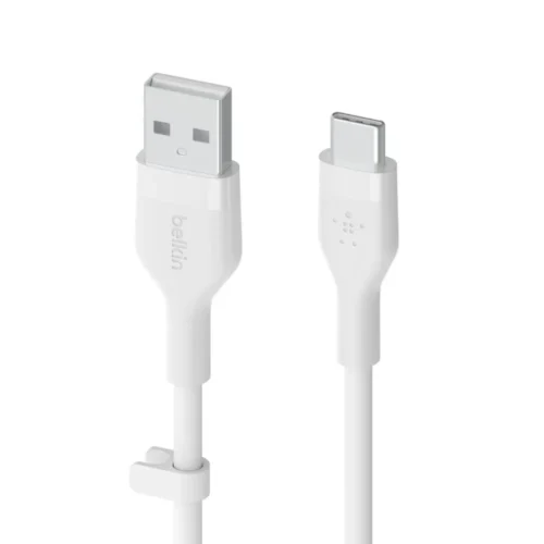 Alternative view of Belkin кабел BoostCharge USB-A/USB-C silicone 1m, бял