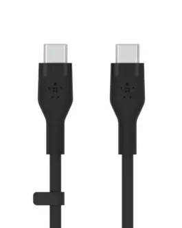 Belkin кабел BoostCharge USB-C/USB-C 2.0 silicone 1m черен