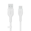 Belkin кабел BoostCharge USB-A/USB-C silicone 2m бял