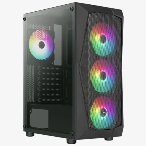 Alternative view of AeroCool кутия за компютър Falcon Acrylic USB 3.0 Mid Tower черен
