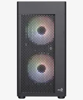 AeroCool кутия за компютър Hexform TG FRGB USB 3.0 Mini Tower черен