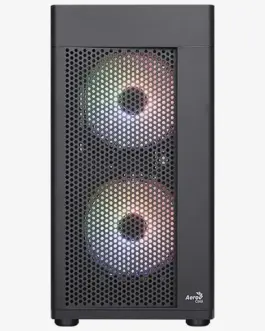 AeroCool кутия за компютър Hexform TG FRGB USB 3.0 Mini Tower черен