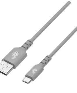 TB кабел USB-USB C 2m silicone сив Quick Charge