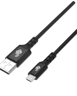 TB кабел USB0-Micro USB 2m silicone черен Quick Charge