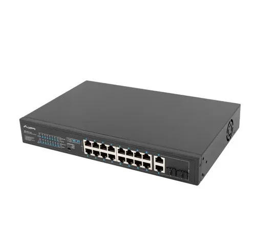 Lanberg Switch 16X 100MB POE+/2X combo unmanagedrack 19-inch gigabit ethernet