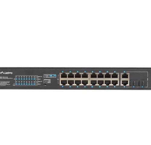Lanberg Switch 16X 100MB POE+/2X combo unmanagedrack 19-inch gigabit ethernet