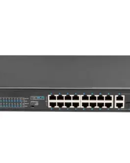 Lanberg Switch 16X 100MB POE+/2X Combo unmanaged rack 19 inch Gigabit Ethernet 250W