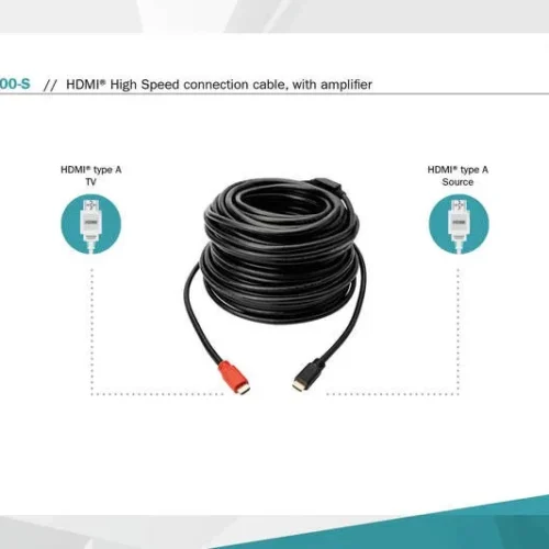 Alternative view of Digitus V1.3 HDMI кабел Type AM / M HQ with amplifier 30m FullHD (1080p), 3D, GOLD