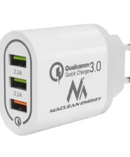 Maclean Universal 3xUSB бързо зарядно Maclean MCE479W