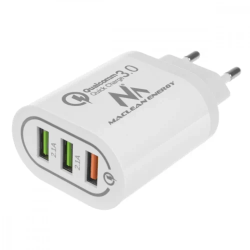 Maclean Universal 3xUSB бързо зарядно Maclean MCE479W