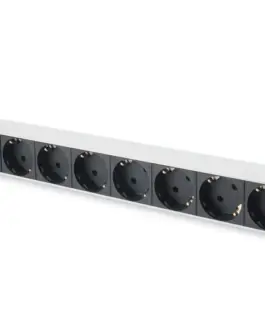 Digitus Power strip PDU 19 inches, 1U, 7 sockets, power: 16A, 4000W, aluminum, switch, 2m