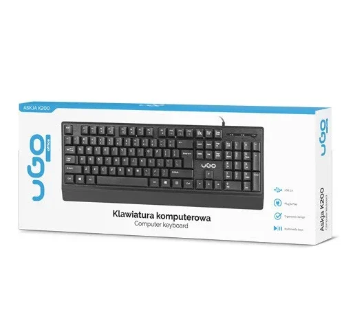 UGo Keyboard Askja K200 черен