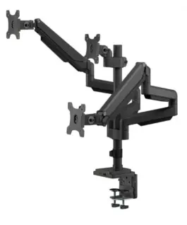 Alternative view of Maclean Bracket for 3 monitors Ergo Office ER-408B