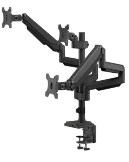 Alternative view of Maclean Bracket for 3 monitors Ergo Office ER-408B